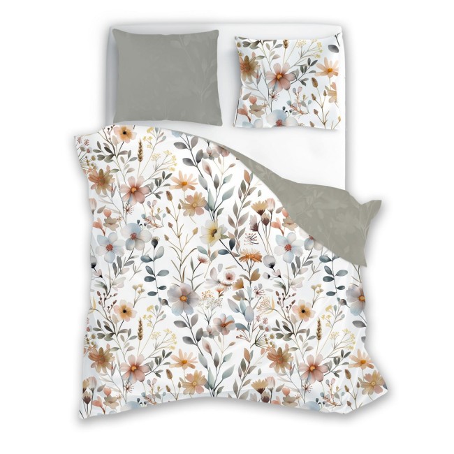 Przejdź do produktu Pościel satynowa bawełna 200x220 Kwiatowa Polana BOHO 006