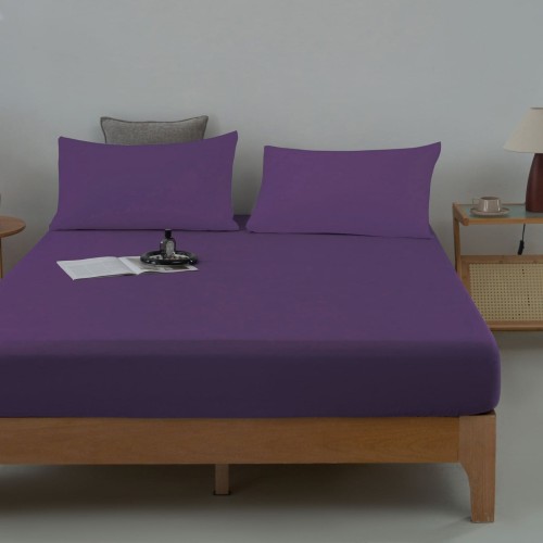 Prześcieradło z gumką 160x200 bawełna 100% satyna 3325