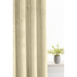 Zasłona do salonu 140x250 na przelotkach welurowa off-white