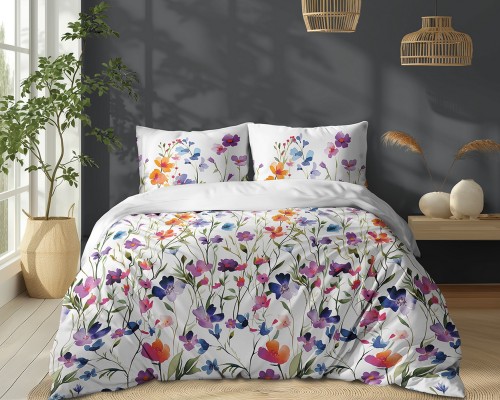 Pościel bawełniana 200x220 Letni Rozkwit 5761B
