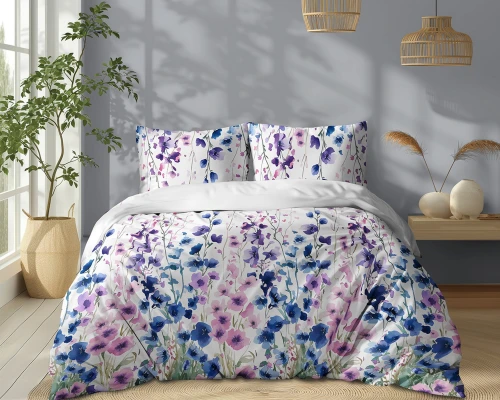 Pościel bawełniana 200x220 Romantyczna Łąka 5759A