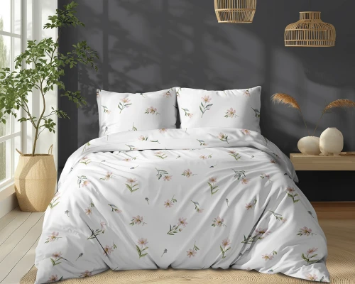 Pościel bawełniana 200x220 Delikatna Stokrotka 5757A