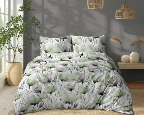 Pościel bawełniana 160x200 Akwarelowe Kwiaty 5762B