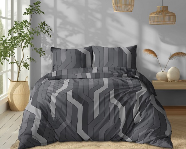 Przejdź do produktu Pościel bawełniana 160x200 Miejska Linia 5753B
