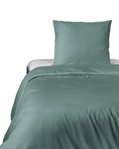 Pościel 140x200 bawełniana z Makosatyny Pure miętowa