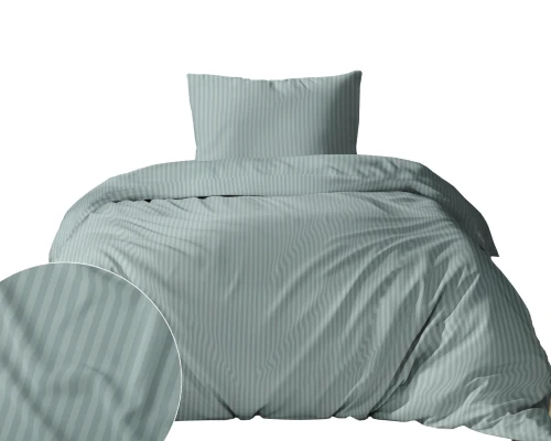 Pościel 140x200 adamaszek Bawełna 100% satynowo-atłasowa Pure miętowa