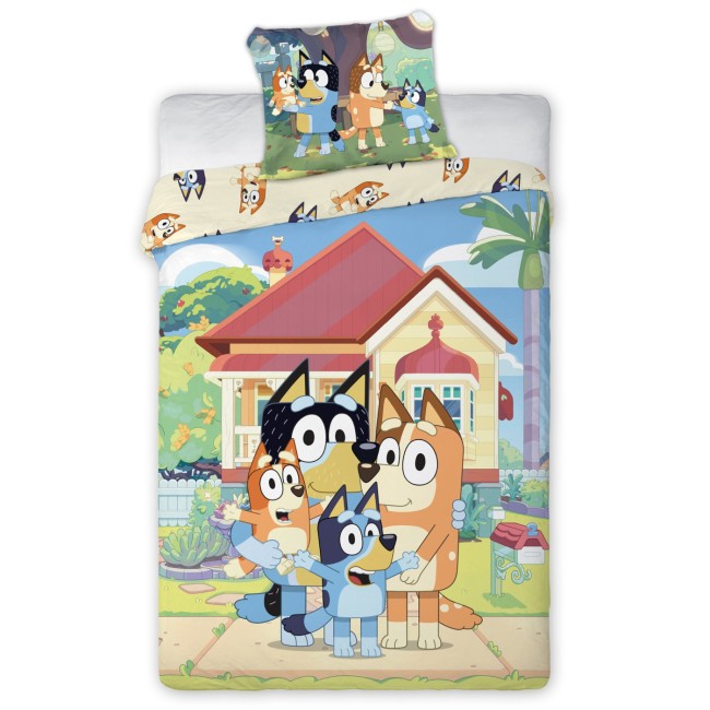 Przejdź do produktu Pościel BLUEY 140x200 bawełniana dziecięca 023
