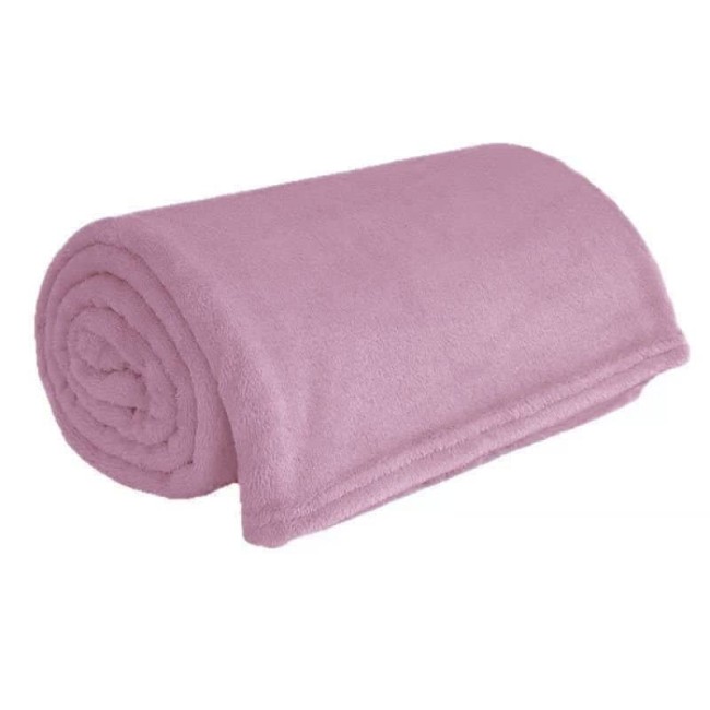 Przejdź do produktu Koc 200x220 pluszowy z mikrofibry różowy