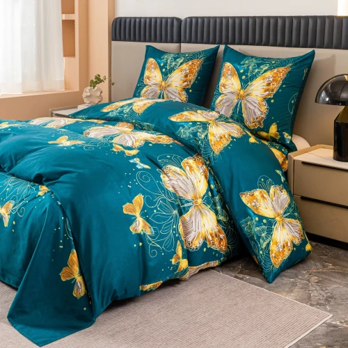 Pościel 160x200 motyle komplet 3cz AML 3386