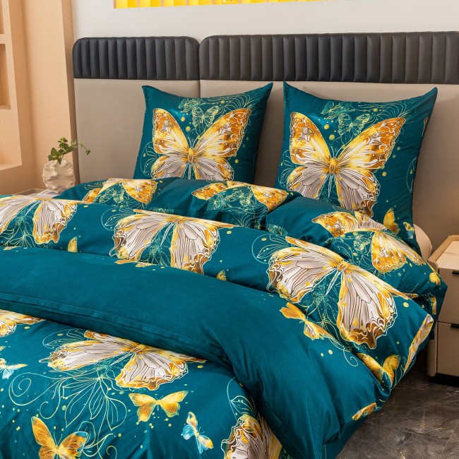 Przejdź do produktu Pościel 160x200 motyle komplet 3cz AML 3386