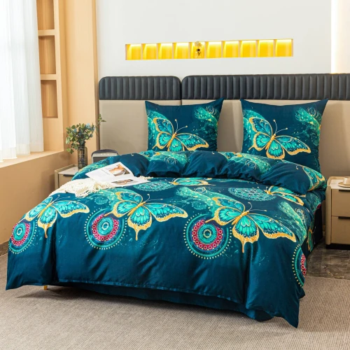 Pościel 160x200 motyle komplet 3cz AML 3367