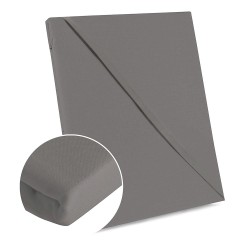 Prześcieradło bawełniane bez gumki 200x220 cm szare 100% bawełna