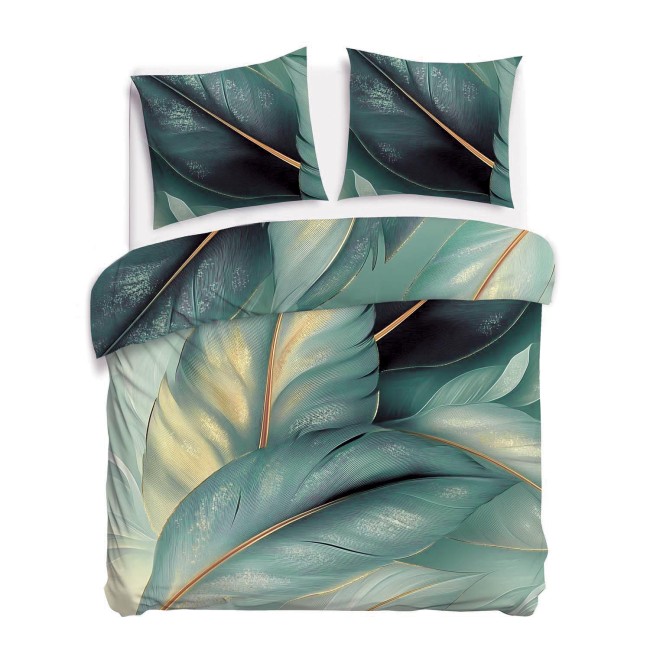 Przejdź do produktu Pościel satynowa bawełniana 160x200 turkusowo-zielona SATYNLOVE PREMIUM