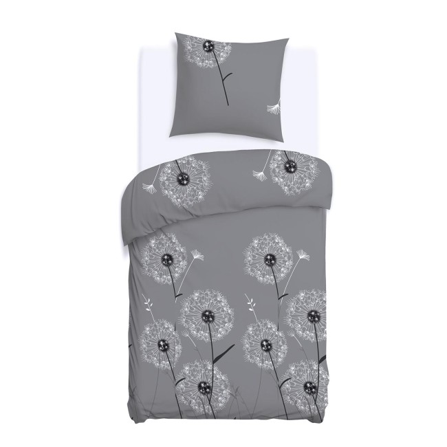 Przejdź do produktu Pościel bawełniana 140x200 szara w dmuchawce COTTONLOVE