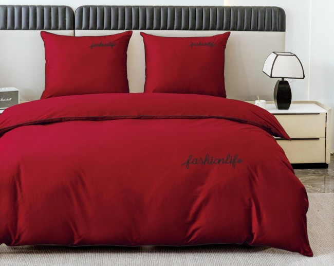 Przejdź do produktu Pościel Bawełniana 160x200 Bordowa Fashionlife 3415