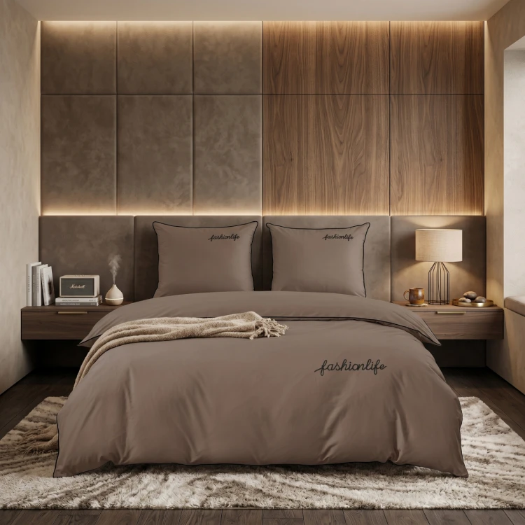 Pościel Bawełniana 200x220 Taupe Fashionlife 3410