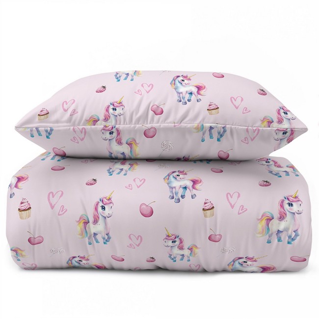 Przejdź do produktu Pościel dla dziecka 140x200 JEDNOROŻCE 5861A