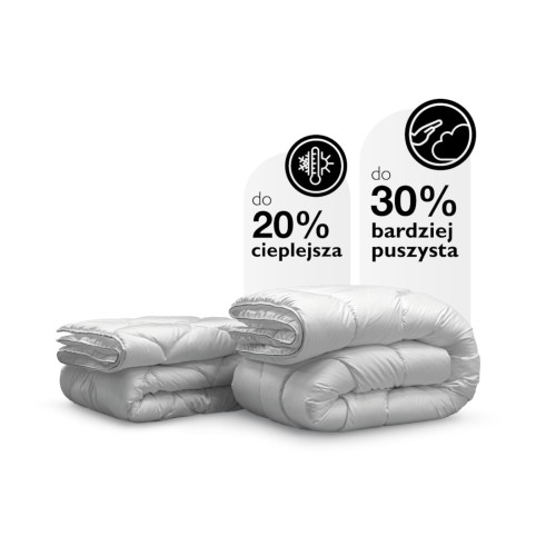 kołdra 30% bardziej puszysta