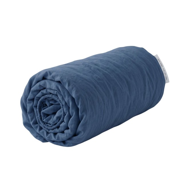 Przejdź do produktu Prześcieradło z gumką 200x220 bawełna Granatowe GK10 