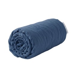 Prześcieradło z gumką 180x200 bawełna granatowe GK10