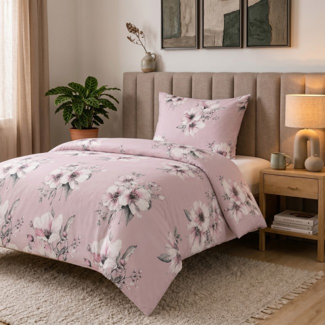 Przejdź do produktu Pościel Bawełniana 140x200 Kwiatowa Elegancja 5932A