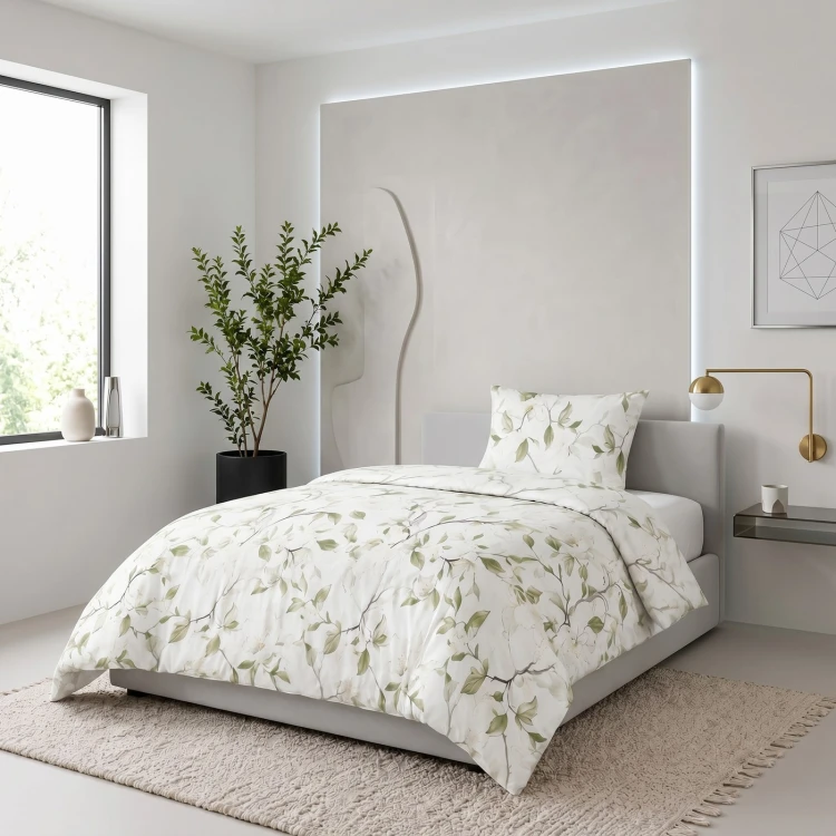 Pościel 140x200 Zielona Magnolia 5937B