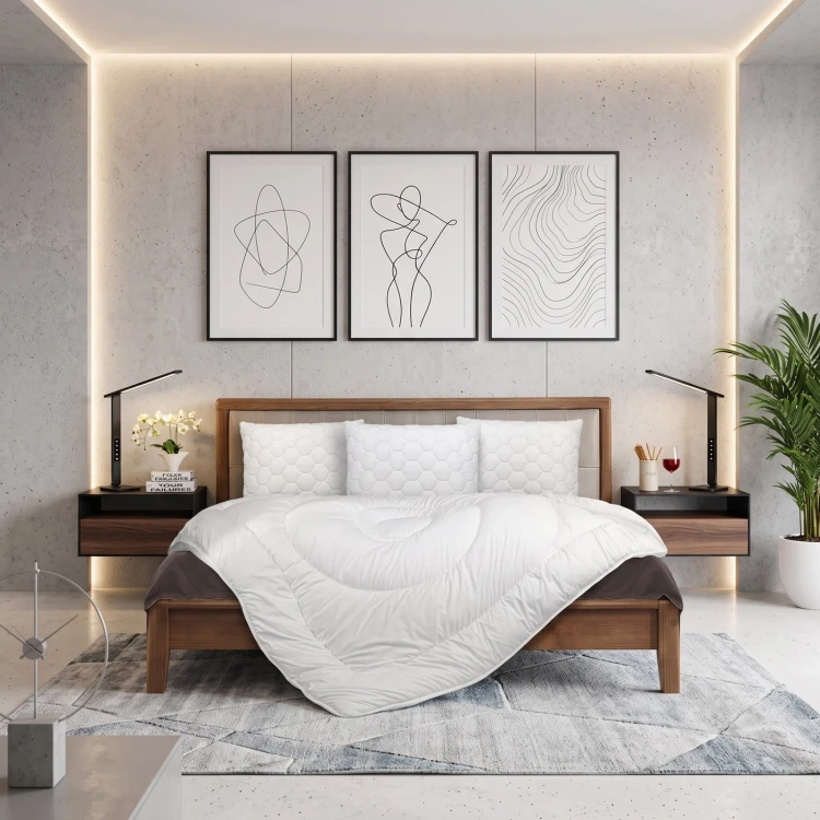 Komplet poduszki i kołdra 200x220 Eternal Love aranżacja