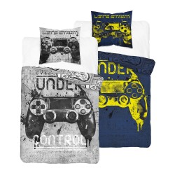Pościel młodzieżowa 160x200 Gamer świecąca w ciemności 100% bawełna