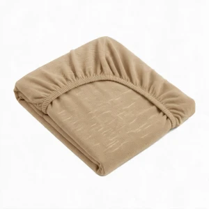 Prześcieradło z gumką 120x200 frotte 160g/m2 beżowe