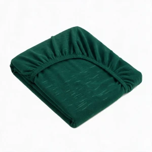 Prześcieradło z gumką 120x200 frotte 160g/m2 butelkowa zieleń