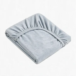 Prześcieradło z gumką 120x200 frotte 160g/m2 szare