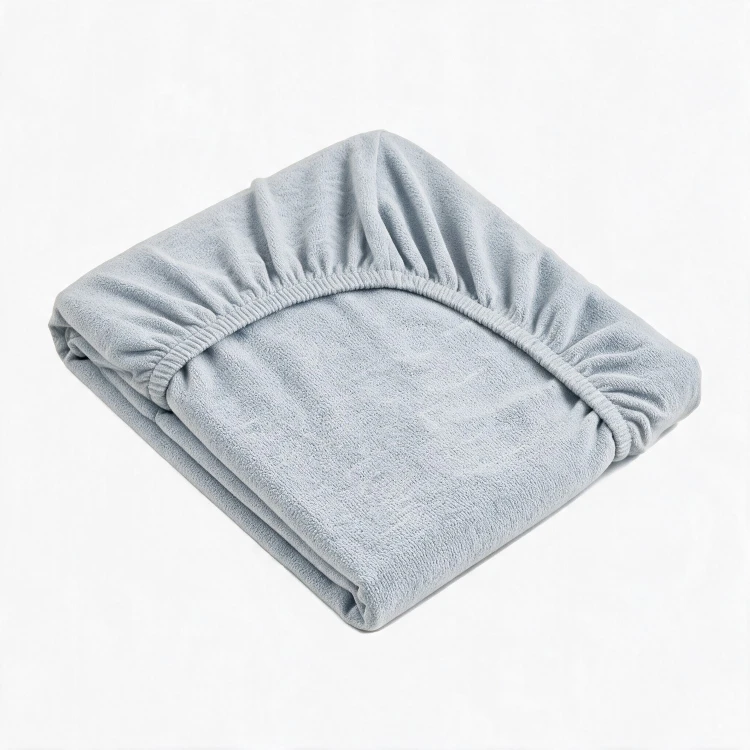 Prześcieradło z gumką 120x200 frotte 160g/m2 szare