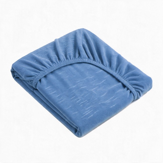 Przejdź do produktu Prześcieradło z gumką 180x200 frotte chabrowy