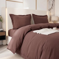 Komplet pościeli 200x220 cm 3 częściowa mikrofibra FDD 3443