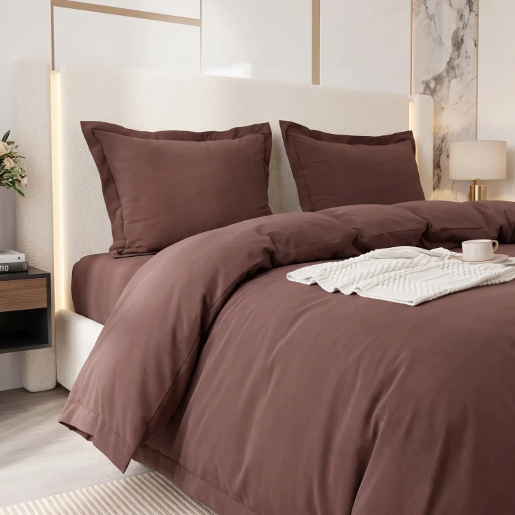 Komplet pościeli 200x220 cm 3 częściowa mikrofibra FDD 3443