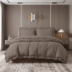 Komplet pościeli 160x200 Jednolita z Falbankami FFB 2932