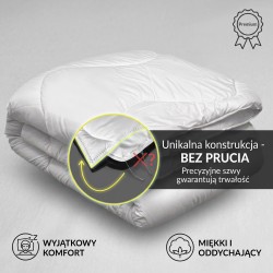 Kołdra 160x200 zbliżenie na szycie