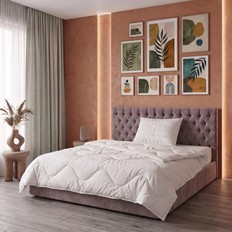 Komplet kołdra 140x200 + poduszka 70x80 aranżacja