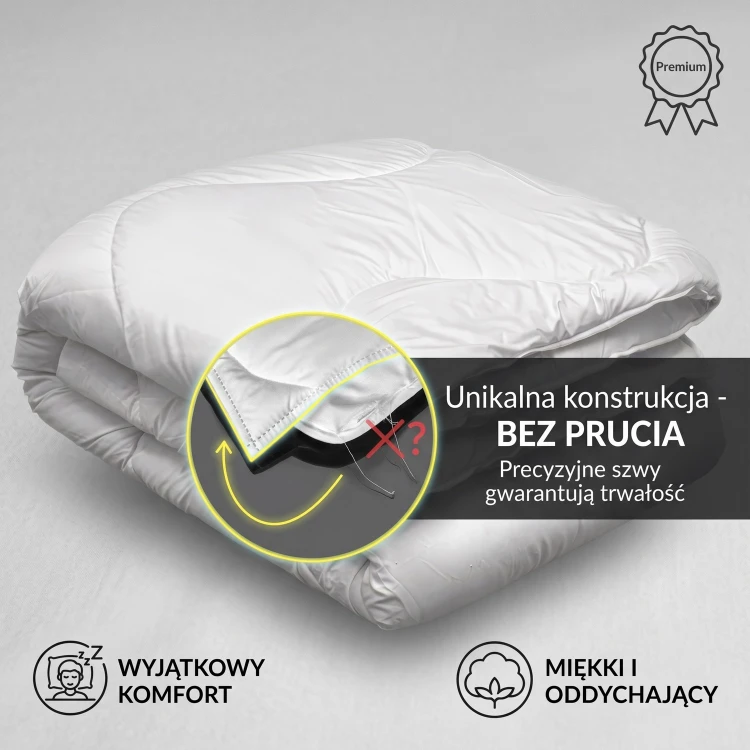 kołdra 160x200 zbliżenie na szwy