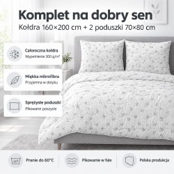Kołdra z poduszkami 160x200
