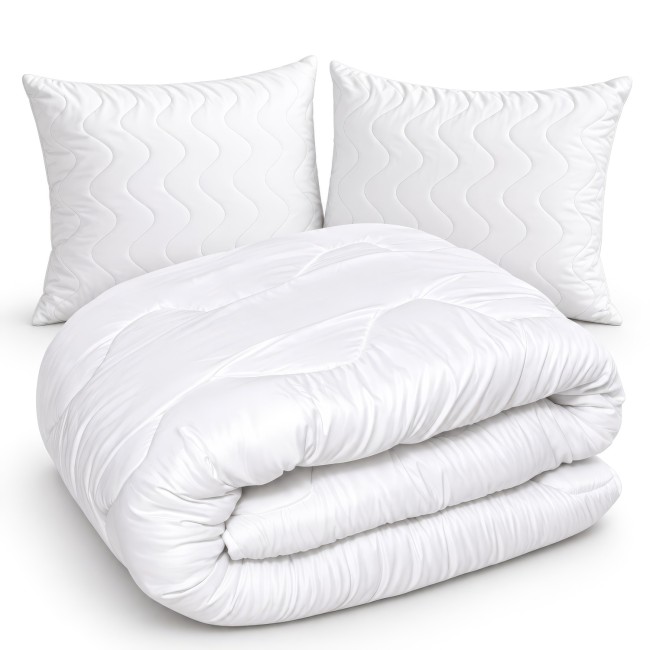 Przejdź do produktu Komplet kołdra całoroczna 200x220 400 g/m² + 2 poduszki 70x80 LUNELLA