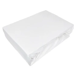 Prześcieradło z gumką 120x200 bawełniane białe