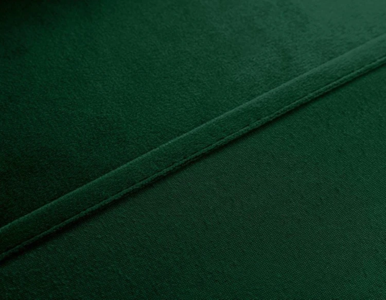 Zasłona na żabki 140x250 butelkowa zieleń welurowa - gotowa do zawieszenia