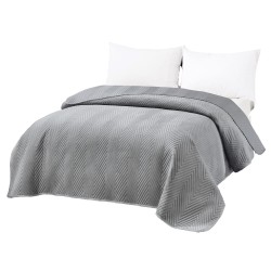 Narzuta na łóżko 200x220 Cotton Word NNW 2625 szara