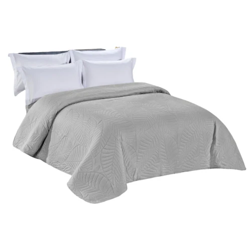 Narzuta na łóżko 200x220 pikowana w liście NNL-2620