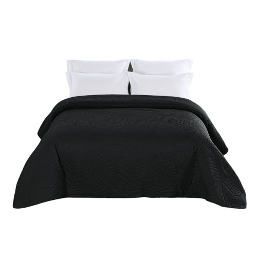 Narzuta na łóżko 200x220 pikowana w liście NNL-2619