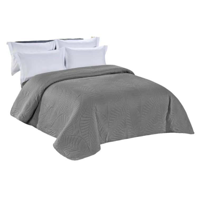 Narzuta na łóżko 200x220 pikowana w liście NNL-2618