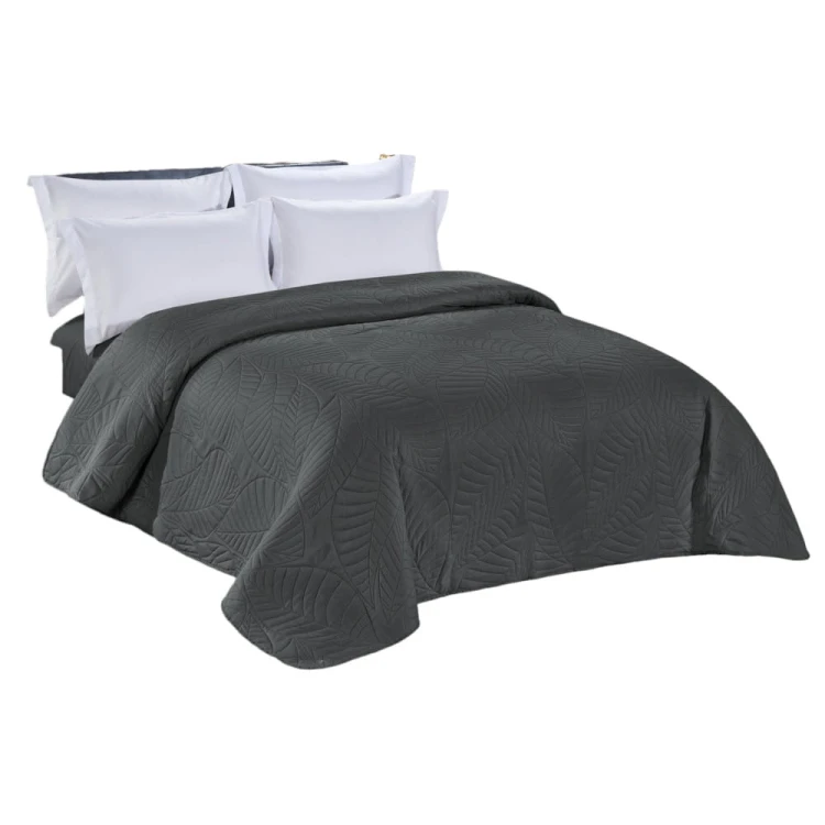 Narzuta na łóżko 200x220 pikowana w liście NNL-2623