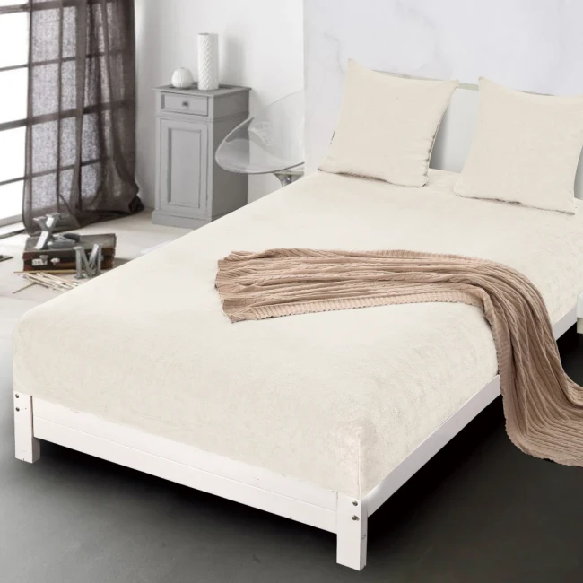 Przejdź do produktu Prześcieradło z gumką 160x200 Miś Ecru