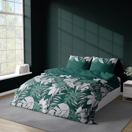 Komplet pościeli 200x220 mikrofibra Tropikalna Oaza 4613B
